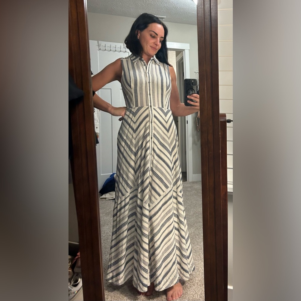 Maeve collared shirt dress